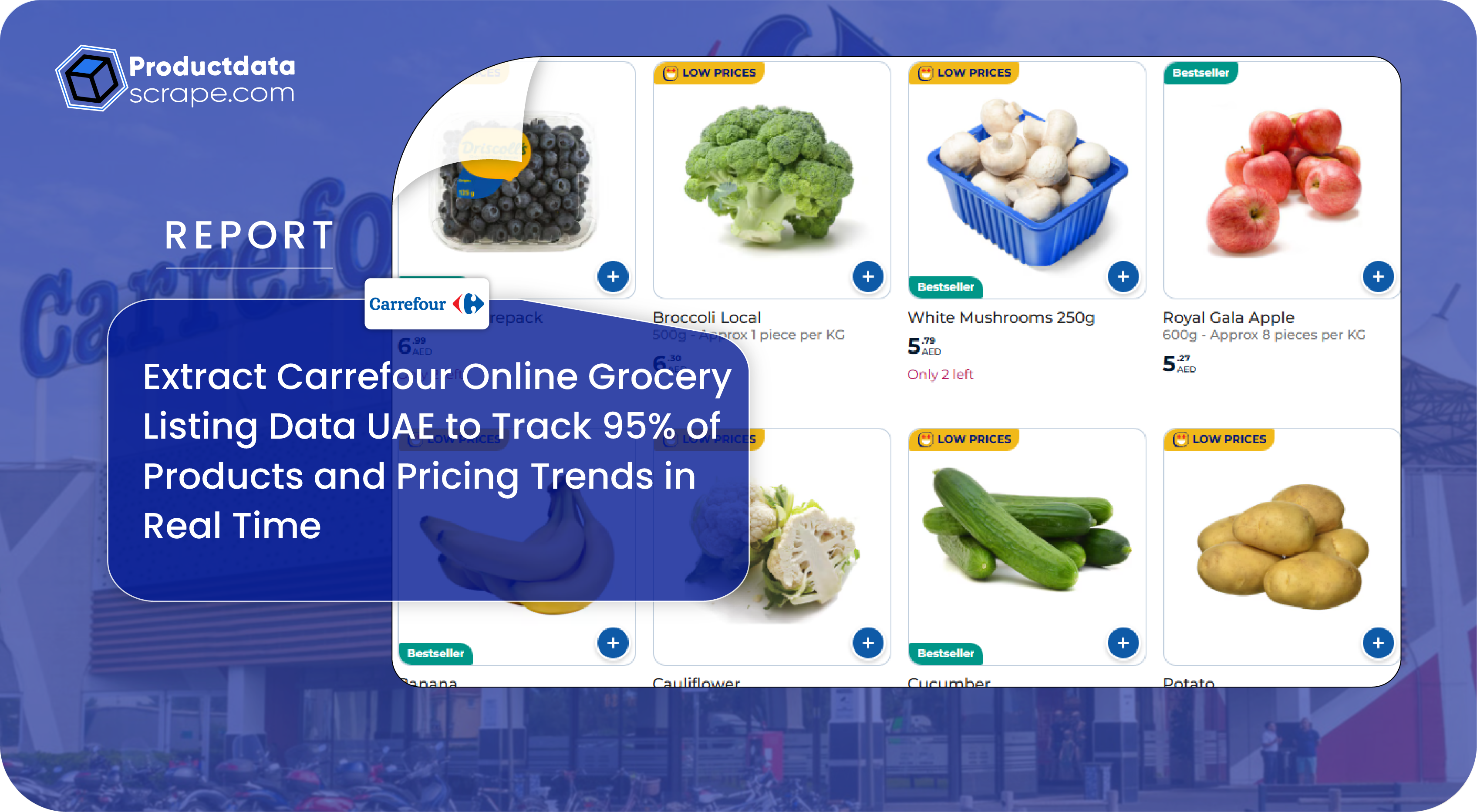 Extract Carrefour Online Grocery Listing Data UAE to Track